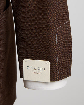 L.B.M. 1911 The Essential Summer Hopsack Soft Jacket Brown 1260