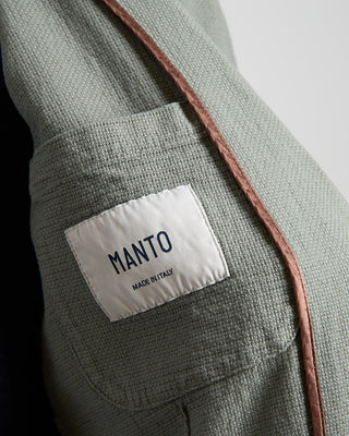 Manto Garment Dyed Cotton Blazer Sage 1188