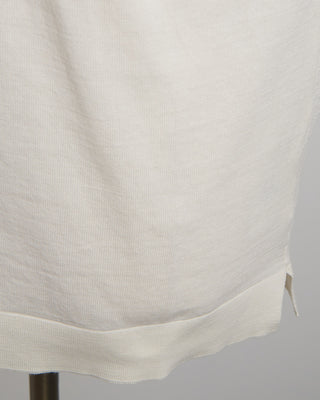 Filippo De Laurentiis Off White Straight Bottom Fine Knit Crewneck T Shirt Off White 1846