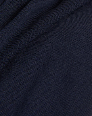 Filippo De Laurentiis Navy Straight Bottom Fine Knit Crewneck T Shirt Navy 1785