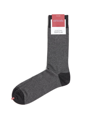 Marcoliani Soft Modal Stripe Grey Socks Grey 