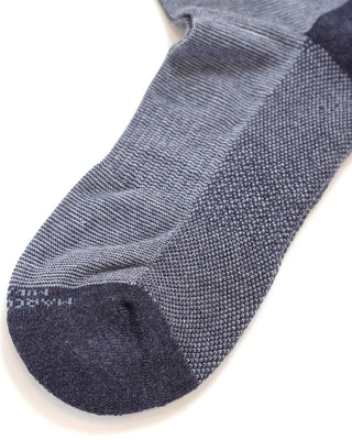 Marcoliani Micro Stripes Sneaker Socks Light Blue  2