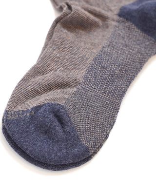 Marcoliani Micro Stripes Sneaker Socks Taupe  2