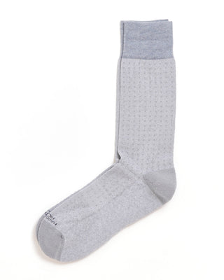 Marcoliani Textured Cotton Sneaker Socks Silver 