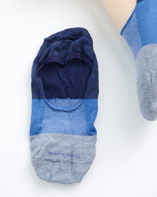 Marcoliani Pima Cotton Invisible Touch Colourblocking Socks Denim  1