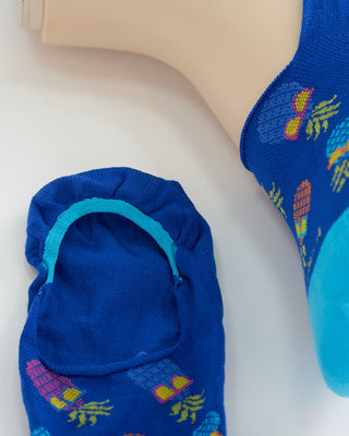 Marcoliani Pineapple Print Loafer Socks Socks Blue 1 3