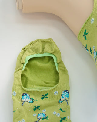 Marcoliani Mojito Print Loafer Socks Green 1 3