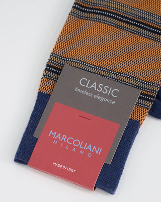 Marcoliani Stripe Socks Orange 1 1