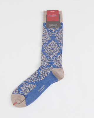 Marcoliani Floral Print Socks Light Blue 1 3