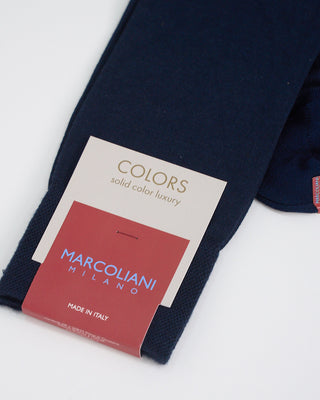 Marcoliani Solid Socks Navy 1 2