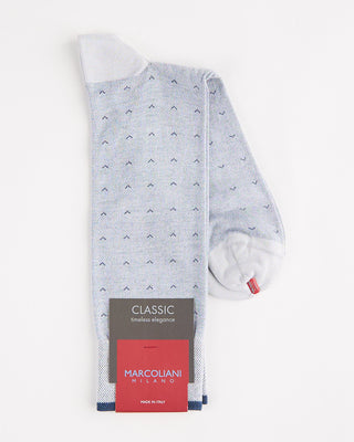 Marcoliani Pima Cotton Lisle Volo Socks Light Blue 3 979