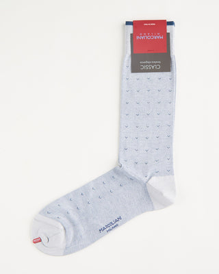 Marcoliani Pima Cotton Lisle Volo Socks Light Blue 6 1617