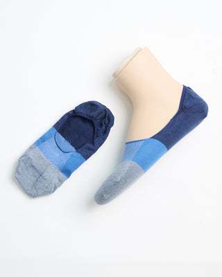 Marcoliani Colour Block Loafer Socks Denim 