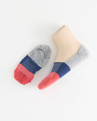 Marcoliani Colour Block Loafer Socks Red 1
