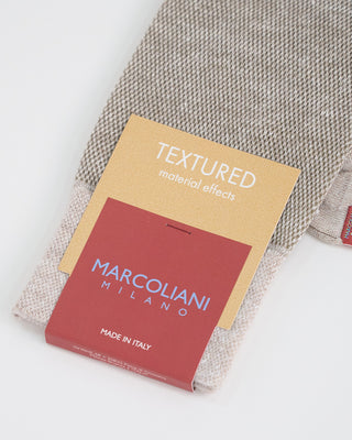 Marcoliani Solid Textured Socks Beige 1 1