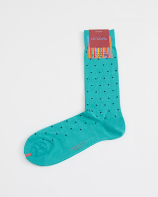 Marcoliani Dot Print Socks Turquoise 1 3