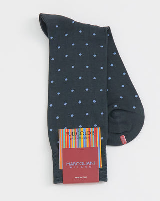 Marcoliani Dot Print Socks Grey 1