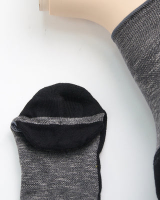 Marcoliani Stripe Invisible Sneaker Socks Black  1