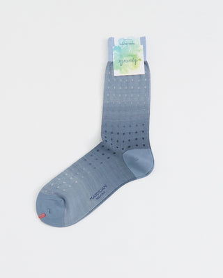 Marcoliani Verigated Dot Socks Light Blue 1 1