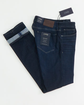 34 Heritage Courage Deep Refined Wash Jeans Indigo 1