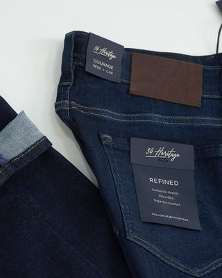 34 Heritage Courage Deep Refined Wash Jeans Indigo 1 2