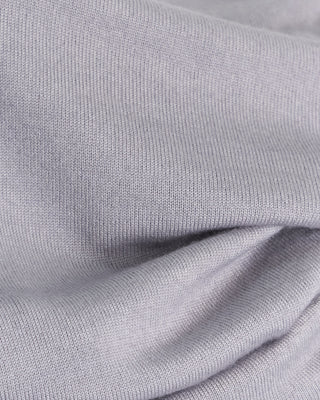 Ferrante Silver 12 Gauge Quarter Zip Frosted Garment Dyed Wool Sweater Silver 93