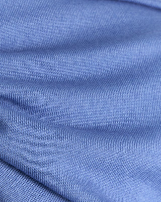 Ferrante Light Blue 12 Gauge Quarter Zip Frosted Garment Dyed Wool Sweater Light Blue 21