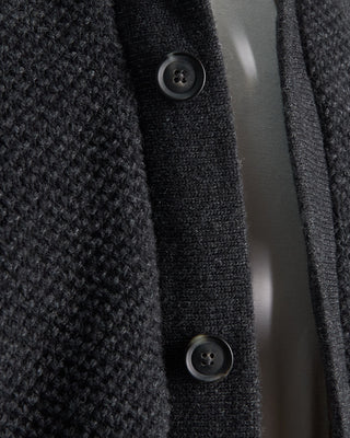 Ferrante Padded Sweater Jacket With Fleece Collar Charcoal 0 7