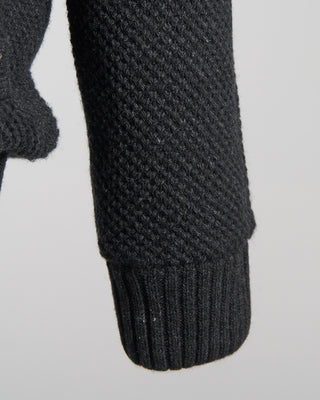 Ferrante Padded Sweater Jacket With Fleece Collar Charcoal 0 9