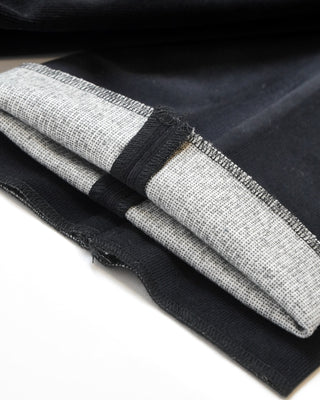Echizenya Micro Cord Down Infused Drawstring Casual Pants Black  5