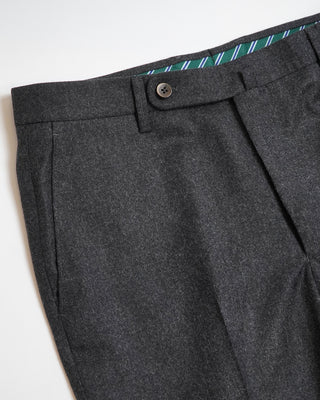 Echizenya Natural Stretch Smart Flannel Dress Pants Charcoal  2