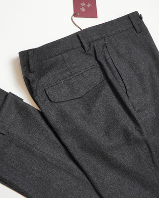 Echizenya Natural Stretch Smart Flannel Dress Pants Charcoal  5