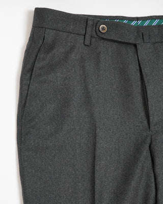Echizenya Natural Stretch Smart Flannel Dress Pants Green  1