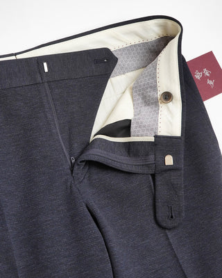Echizenya Chameleon Houndstooth Jersey Pants Navy  3