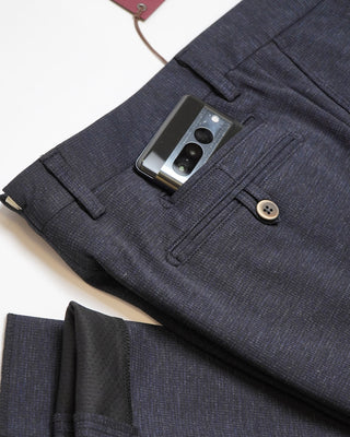 Echizenya Chameleon Houndstooth Jersey Pants Navy  5