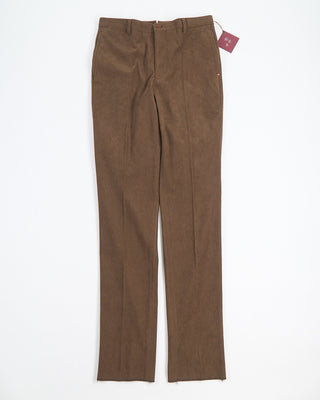 Echizenya Tricot Power Stretch Corduroy Slim Trousers Chestnut 1659