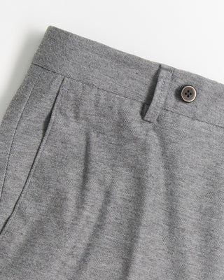 Echizenya Light Weight Power Stretch Flannel Trousers Heather Grey 1651