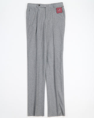Echizenya Light Weight Power Stretch Flannel Trousers Heather Grey 1653