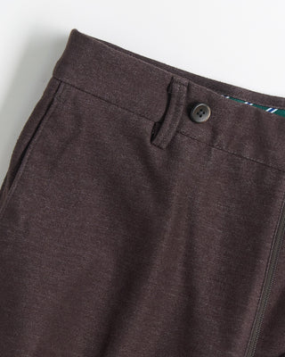 Echizenya Light Weight Power Stretch Flannel Trousers Brown 1675