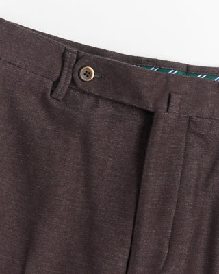 Echizenya Light Weight Power Stretch Flannel Trousers Brown 1676