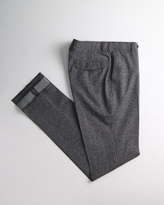 Echizenya Cool Dots Printed Glen Check Ultralight Tech Trousers Black  White 471