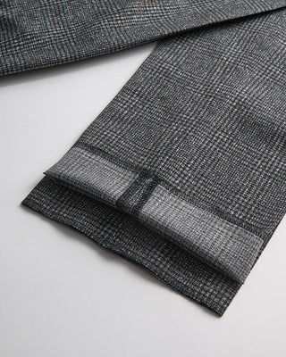 Echizenya Cool Dots Printed Glen Check Ultralight Tech Trousers Black  White 472