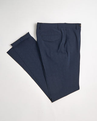 Echizenya Shark Skin Glencheck Stretch Tech Trousers Navy 866