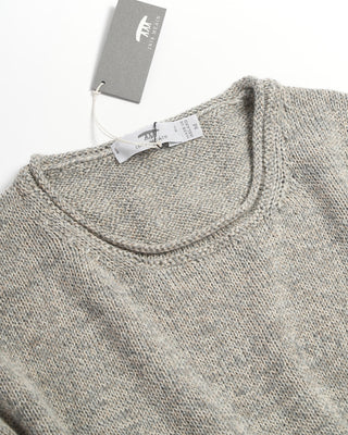 Inis Meáin Alpaca Silk Rolled Edge Tunic Sweater Grey 0 4