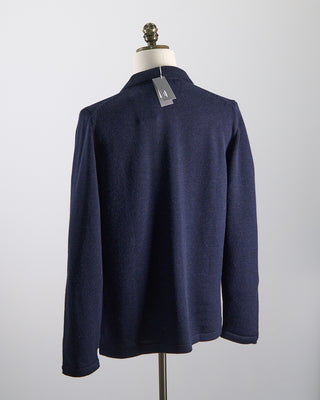 Inis Meain x Blazer Baby Alpaca  Silk Navy Isles Shirt Jacket   Limited Release Navy Isles 0 1