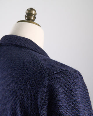 Inis Meain x Blazer Baby Alpaca  Silk Navy Isles Shirt Jacket   Limited Release Navy Isles 0 9