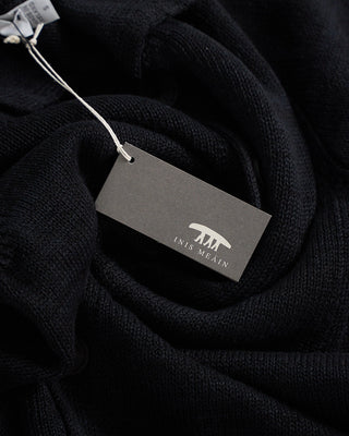 Inis Meain Linen Shirt Jacket Sweater Black 1 4