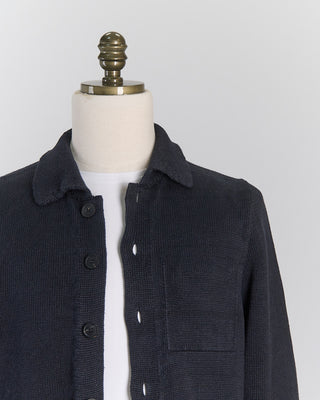 Inis Meain Signature 100% Washed Linen Black Shirt Jacket Black 0 1