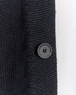 Inis Meain Signature 100% Washed Linen Black Shirt Jacket Black 0 2