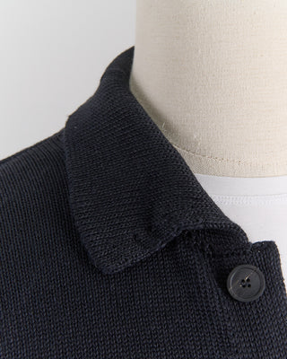 Inis Meain Signature 100% Washed Linen Black Shirt Jacket Black 0 3